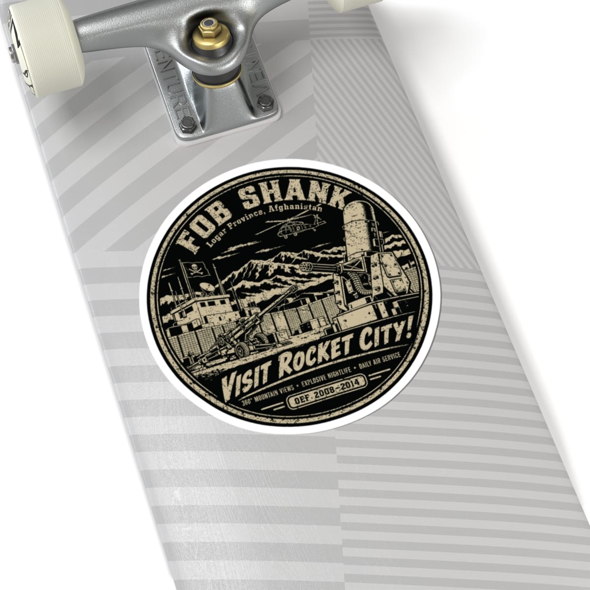 K-Factor Supply Co FOB Shank Rocket City Sticker