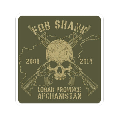 K-Factor Supply Co FOB Shank - Skull & Carbines Sticker 2" × 2"