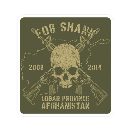 K-Factor Supply Co FOB Shank - Skull & Carbines Sticker 2" × 2"