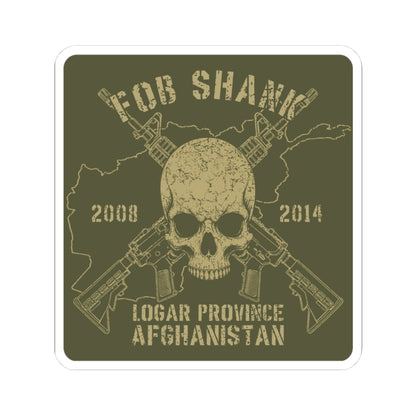 K-Factor Supply Co FOB Shank - Skull & Carbines Sticker 3" × 3"