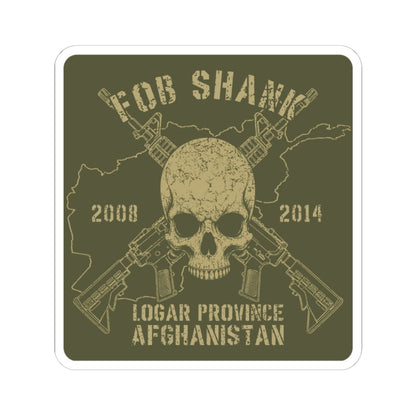 K-Factor Supply Co FOB Shank - Skull & Carbines Sticker 6" × 6"
