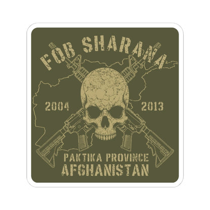 K-Factor Supply Co FOB Sharana - Skull & Carbines Sticker 6" × 6"