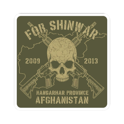 K-Factor Supply Co FOB Shinwar - Skull & Carbines Sticker 2" × 2"