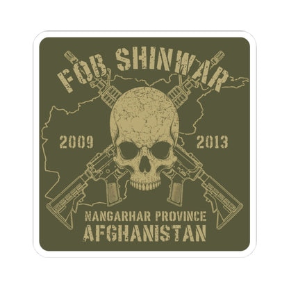 K-Factor Supply Co FOB Shinwar - Skull & Carbines Sticker 3" × 3"