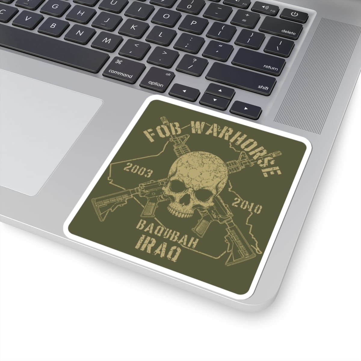 K-Factor Supply Co FOB Warhorse - Skull & Carbines Sticker