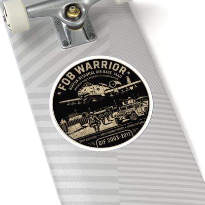 K-Factor Supply Co FOB Warrior (Kirkuk) Fly-In Destination Sticker