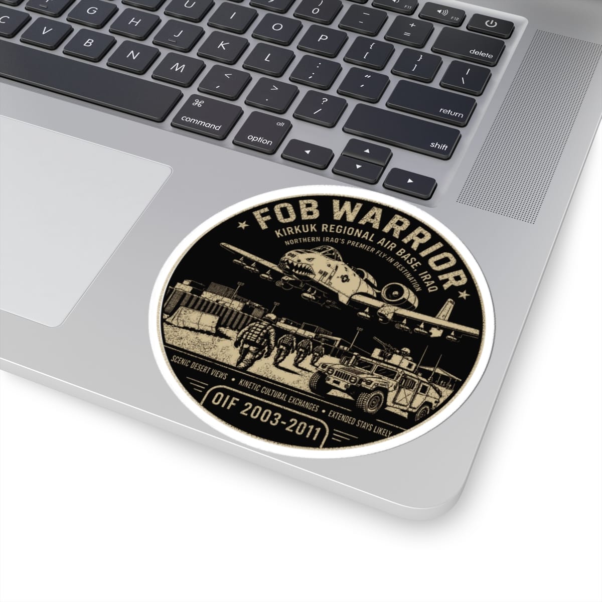 K-Factor Supply Co FOB Warrior (Kirkuk) Fly-In Destination Sticker