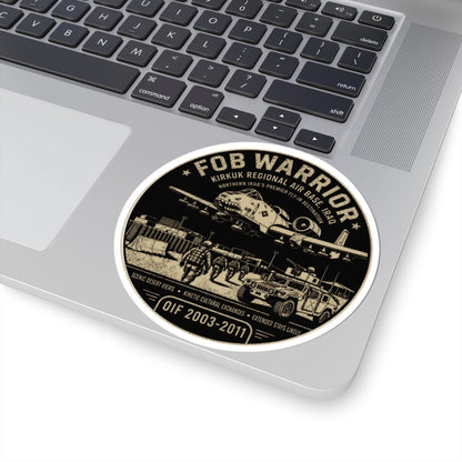 K-Factor Supply Co FOB Warrior (Kirkuk) Fly-In Destination Sticker