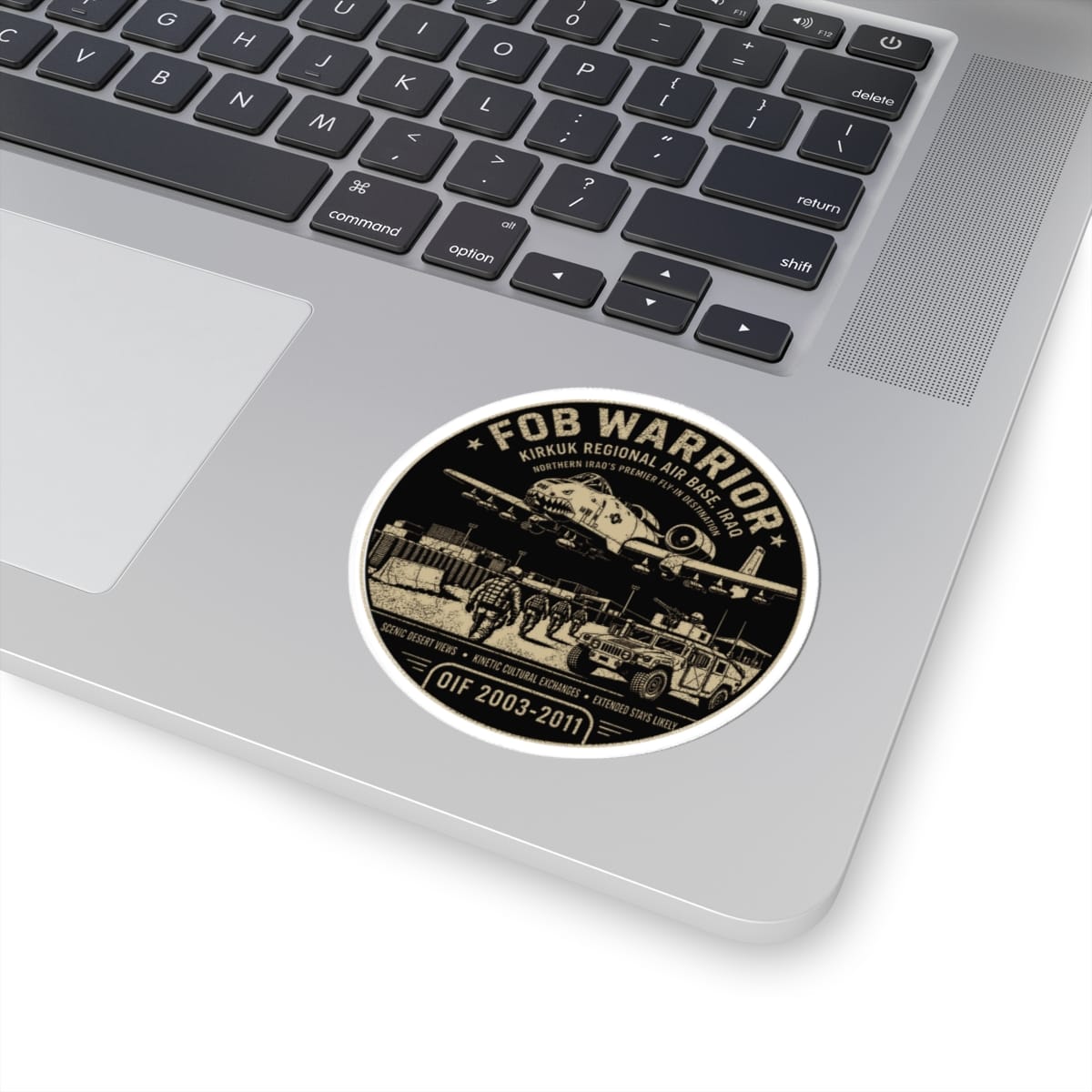 K-Factor Supply Co FOB Warrior (Kirkuk) Fly-In Destination Sticker