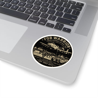 K-Factor Supply Co FOB Warrior (Kirkuk) Fly-In Destination Sticker
