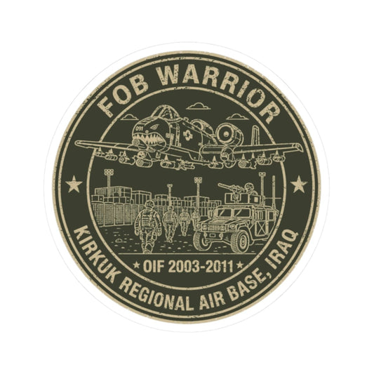 K-Factor Supply Co FOB Warrior (Kirkuk) Icon Mk 2 Sticker 2" × 2"