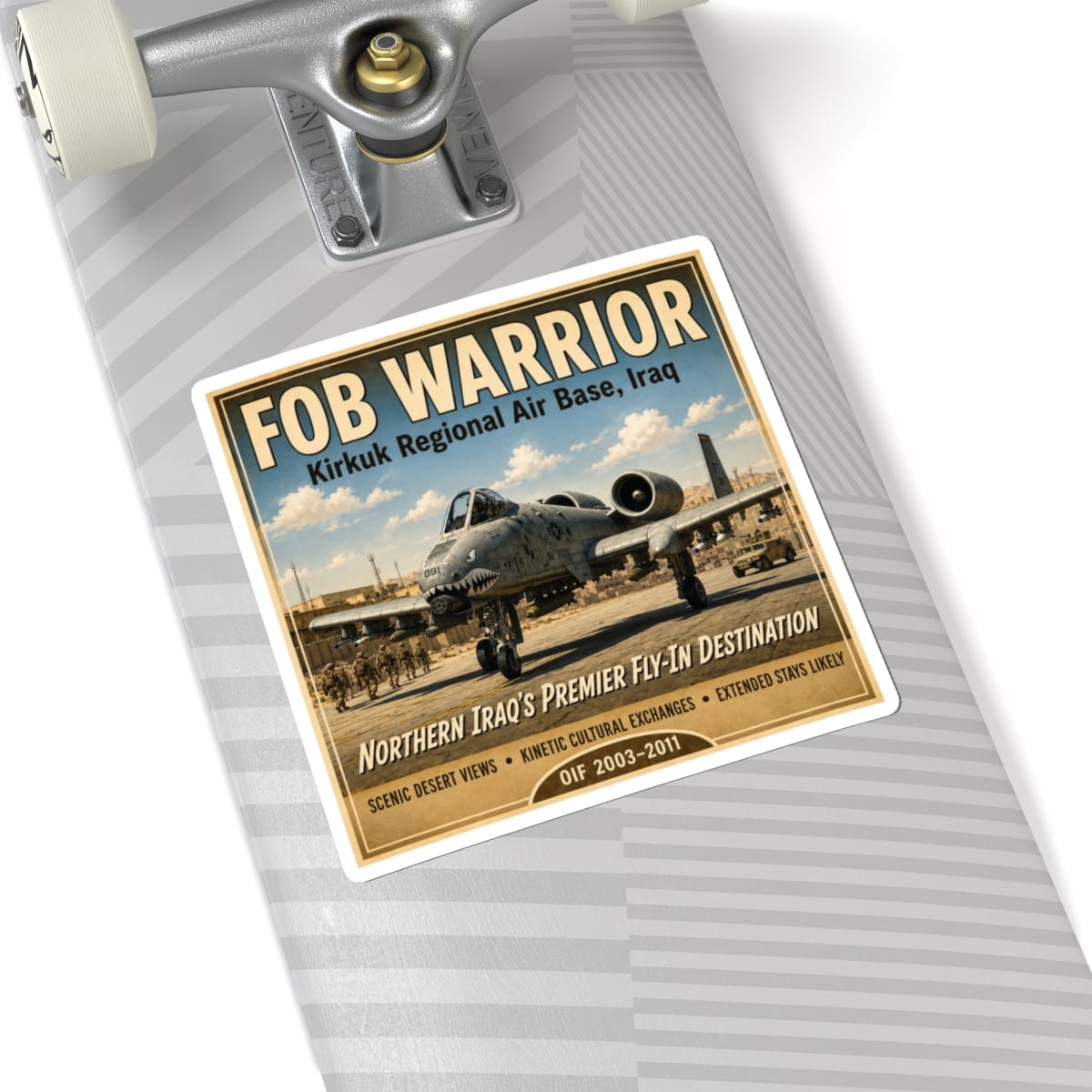 K-Factor Supply Co FOB Warrior (Kirkuk) Travel Sticker