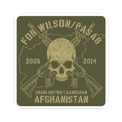 K-Factor Supply Co FOB Wilson - Skulls & Carbines Sticker 2" × 2"