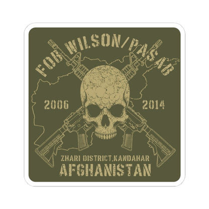 K-Factor Supply Co FOB Wilson - Skulls & Carbines Sticker 4" × 4"