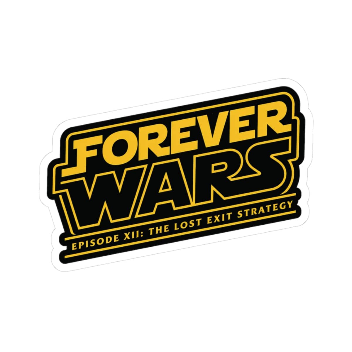 K-Factor Supply Co Forever Wars: Episode XII Sticker 3" × 3"