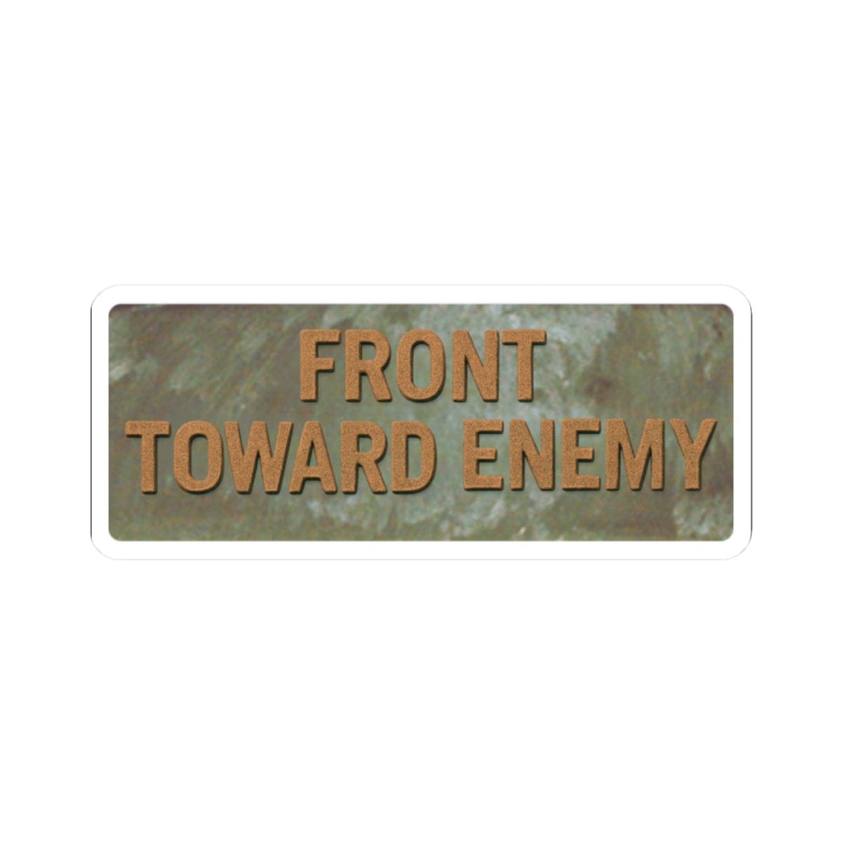 K-Factor Supply Co Front Toward Enemy Sticker 2" × 2"