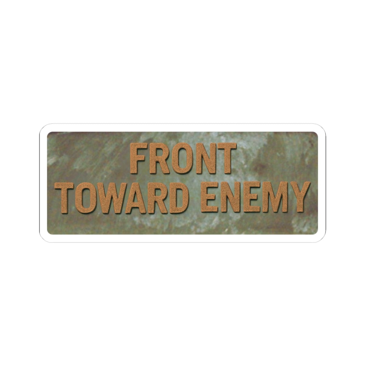 K-Factor Supply Co Front Toward Enemy Sticker 3" × 3"