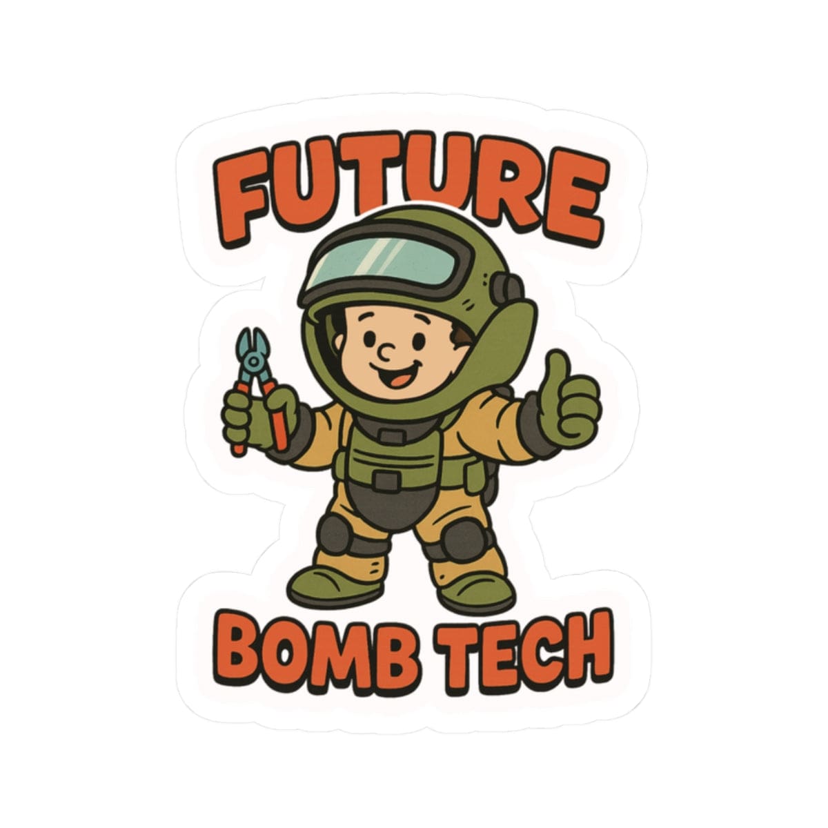 K-Factor Supply Co Future Bomb Tech Mk 1 Mod 0 Sticker 2" × 2"
