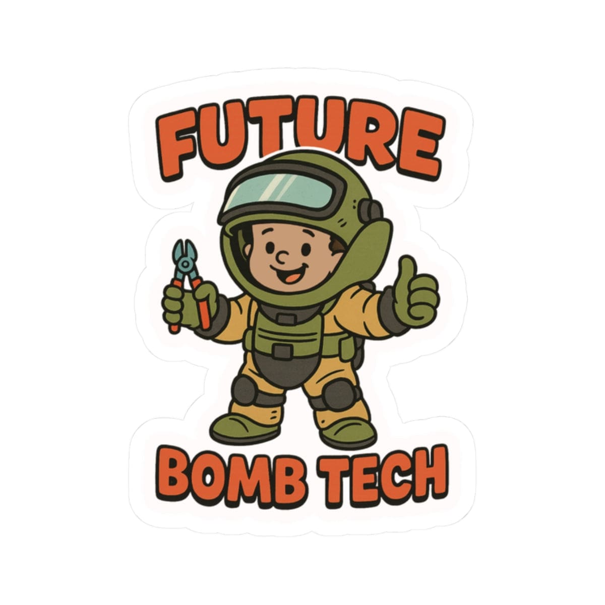 K-Factor Supply Co Future Bomb Tech Mk 1 Mod 1 Sticker 2" × 2"