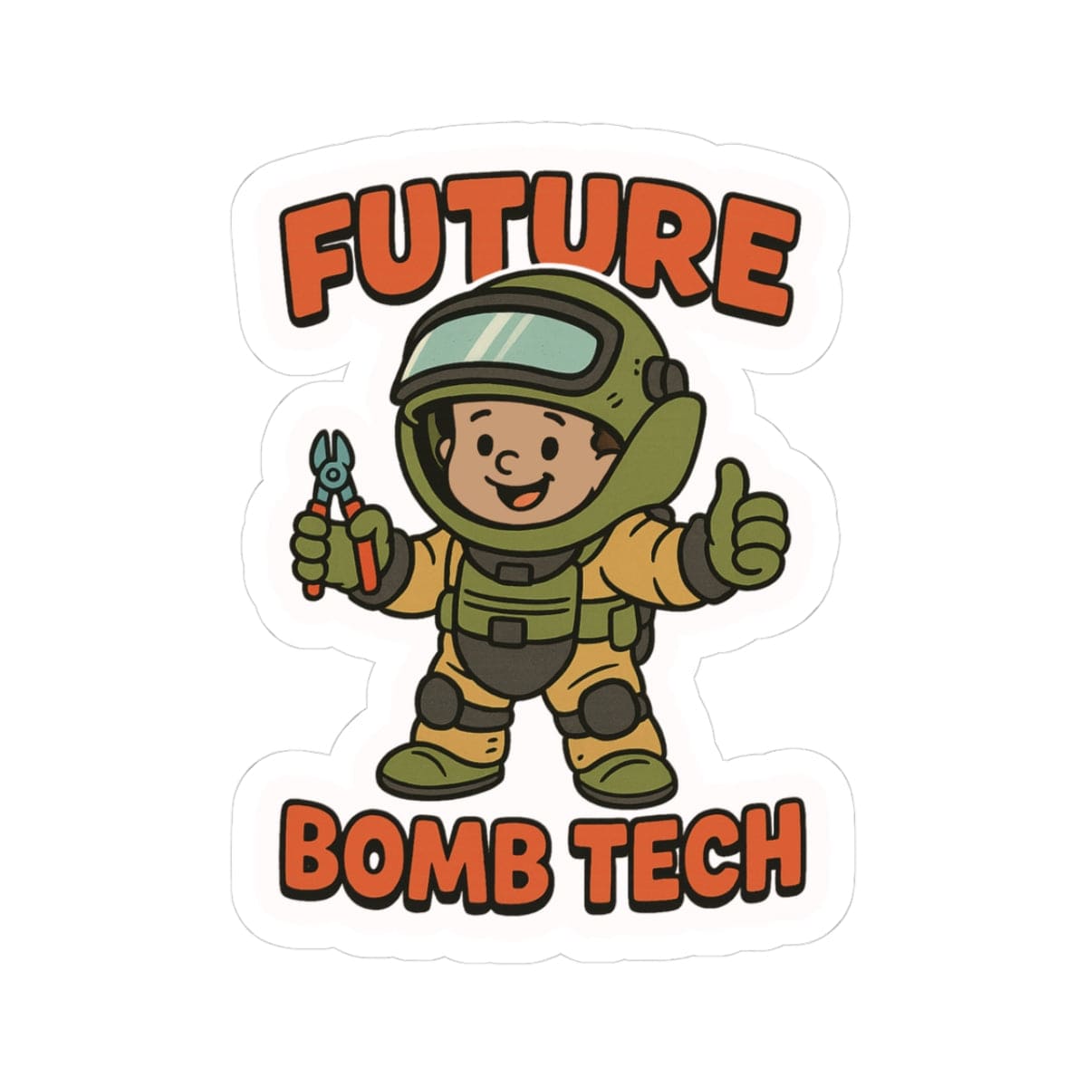 K-Factor Supply Co Future Bomb Tech Mk 1 Mod 1 Sticker 3" × 3"