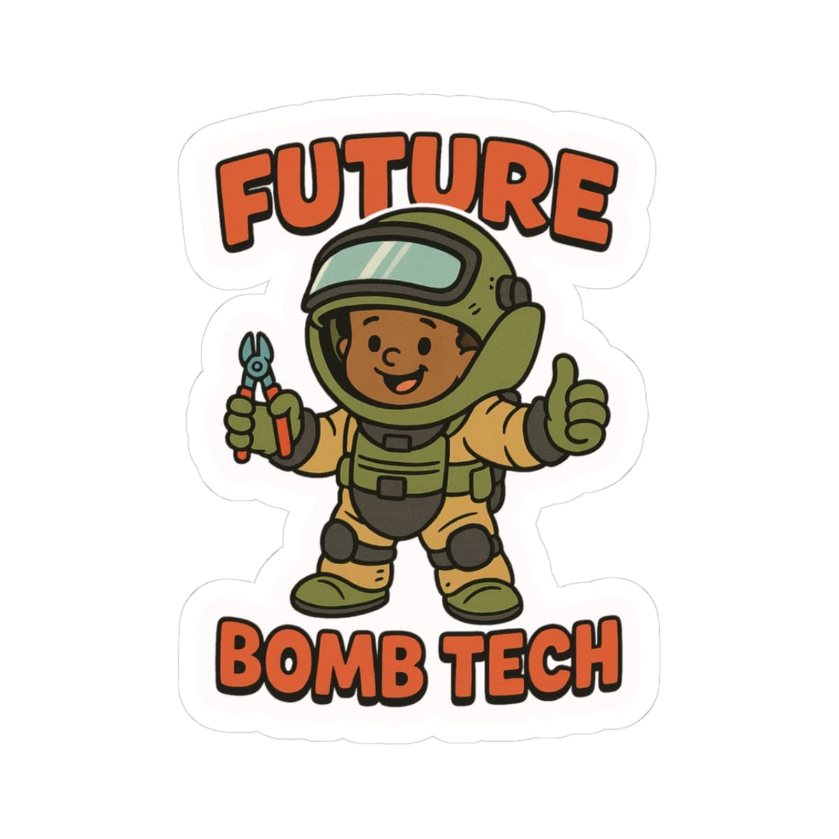 K-Factor Supply Co Future Bomb Tech Mk 1 Mod 2 Sticker 3" × 3"