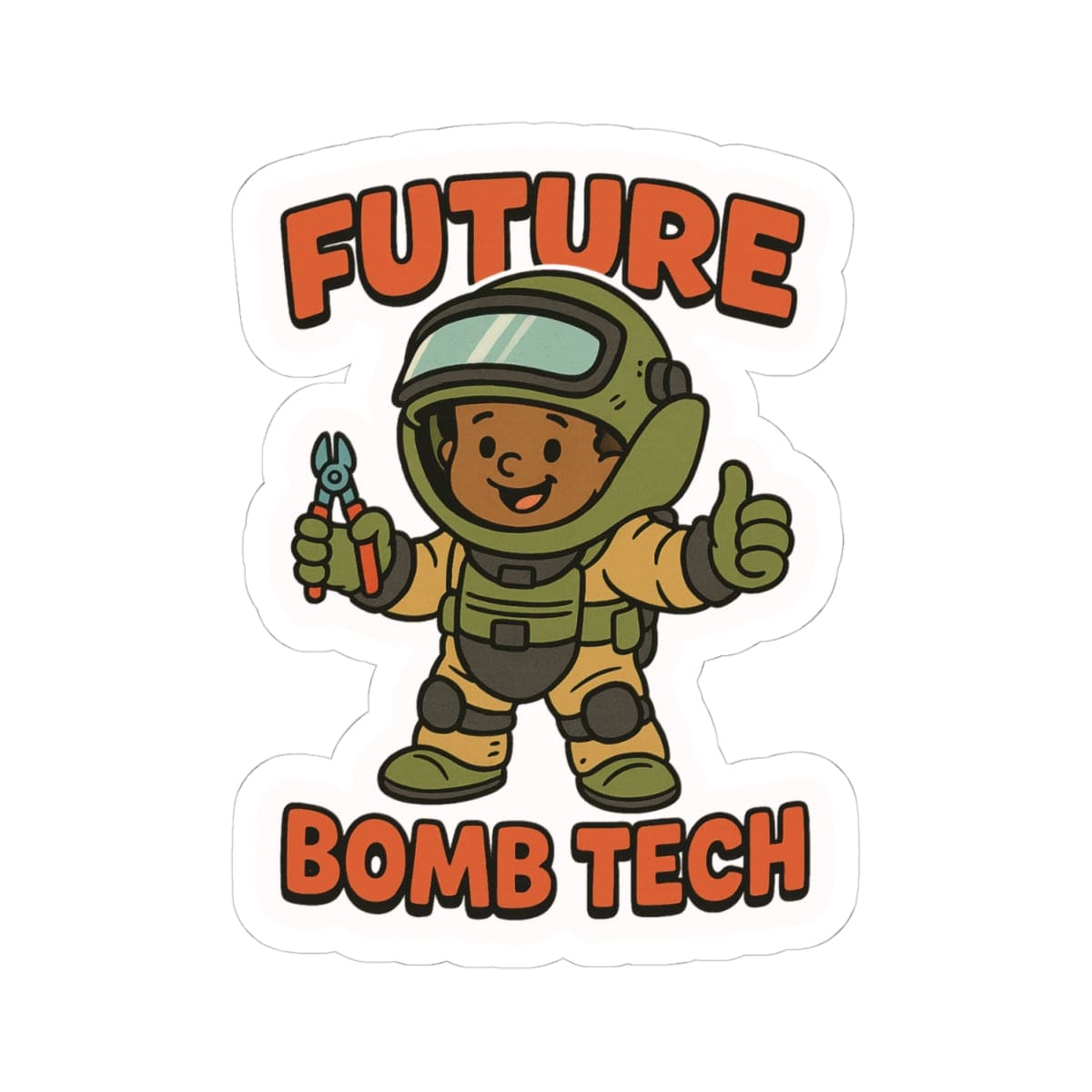 K-Factor Supply Co Future Bomb Tech Mk 1 Mod 2 Sticker 4" × 4"
