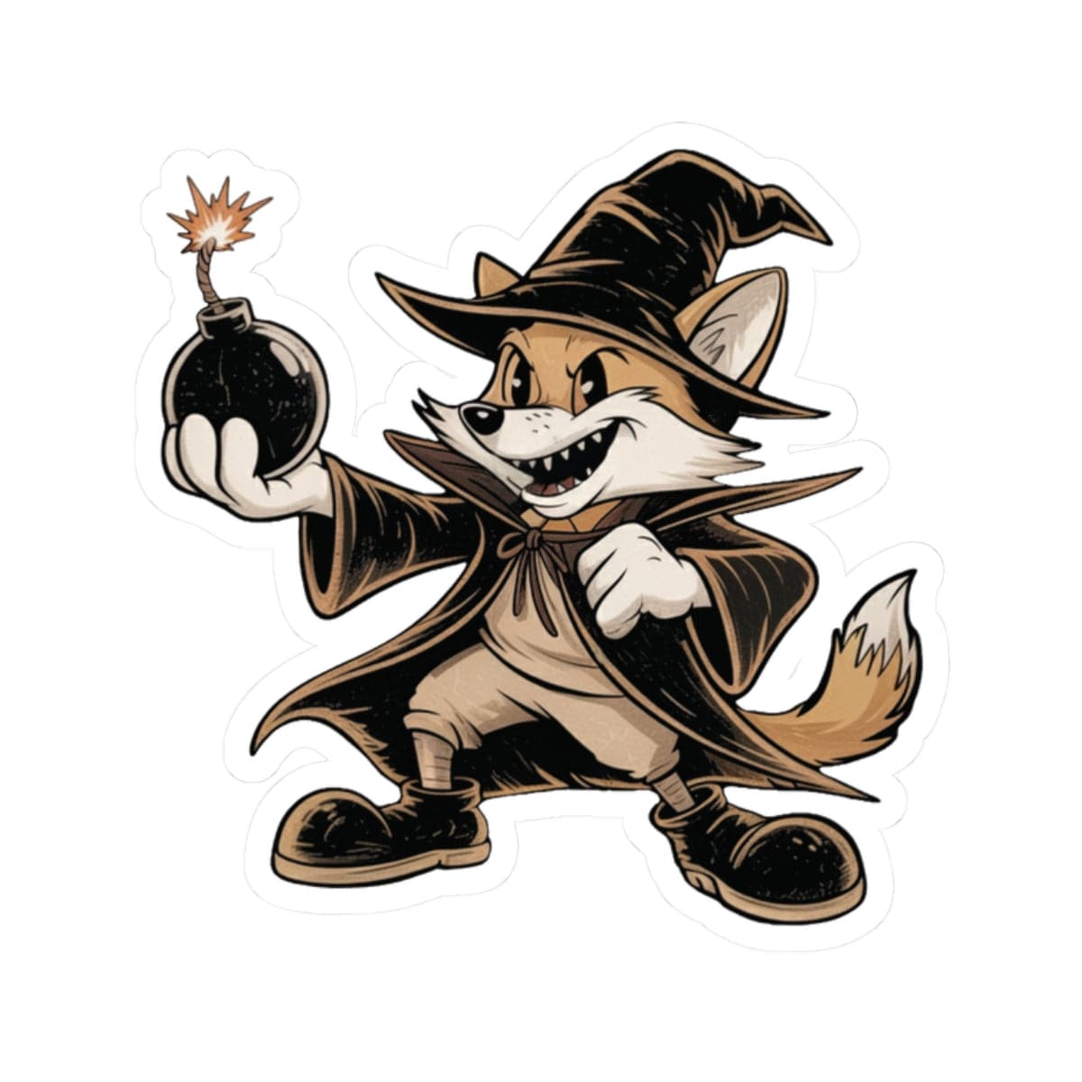 K-Factor Supply Co Guy Fox Sticker 2" × 2"