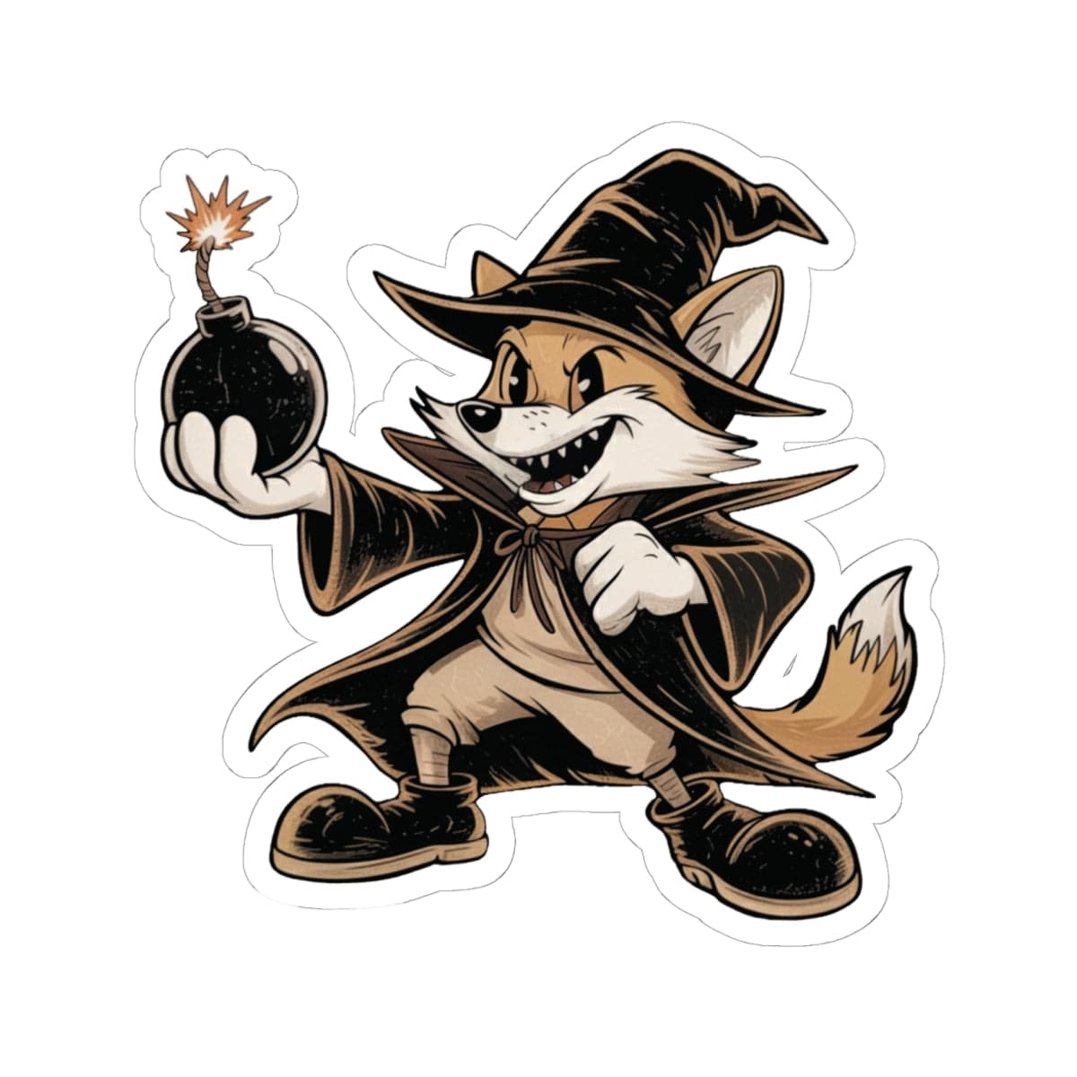 K-Factor Supply Co Guy Fox Sticker 6" × 6"