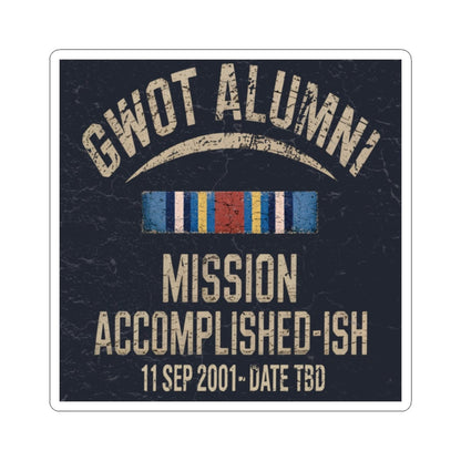 K-Factor Supply Co GWOT Alumni MK 2 (GWOT-E) Sticker 2" × 2"