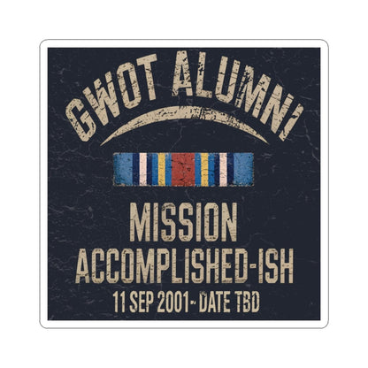 K-Factor Supply Co GWOT Alumni MK 2 (GWOT-E) Sticker 6" × 6"