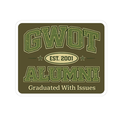 K-Factor Supply Co GWOT Alumni Mk 4 Mod 1 Sticker 3" × 3"