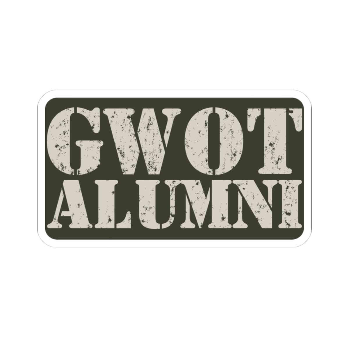 K-Factor Supply Co GWOT Alumni Mk 6 Sticker 3" × 3"