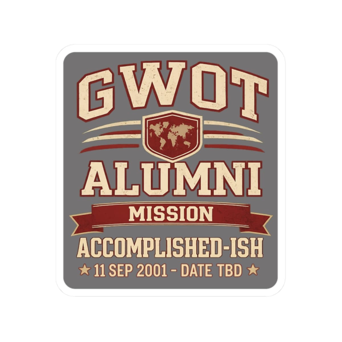 K-Factor Supply Co GWOT Alumni MK3 Sticker 2" × 2"