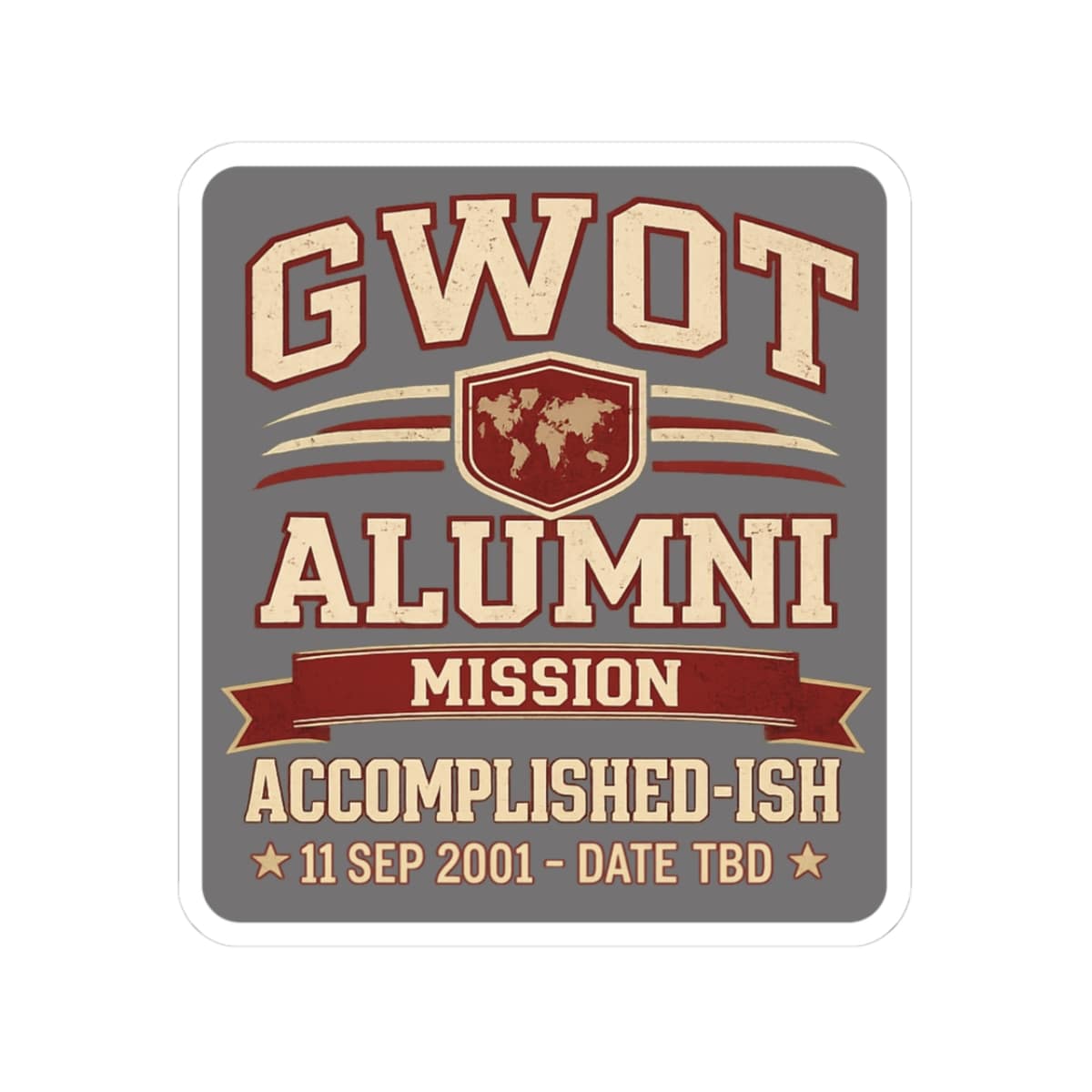 K-Factor Supply Co GWOT Alumni MK3 Sticker 3" × 3"
