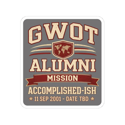 K-Factor Supply Co GWOT Alumni MK3 Sticker 4" × 4"