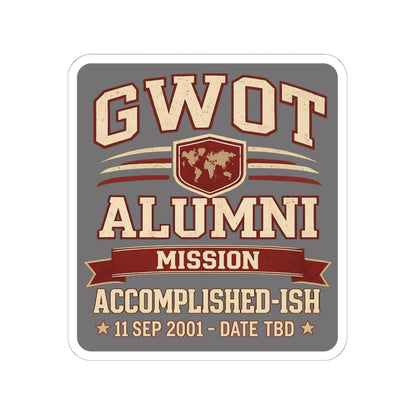 K-Factor Supply Co GWOT Alumni MK3 Sticker 6" × 6"