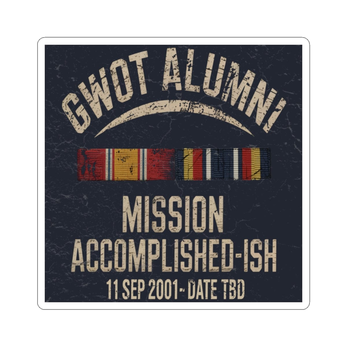 K-Factor Supply Co GWOT Alumni Sticker 2" × 2"