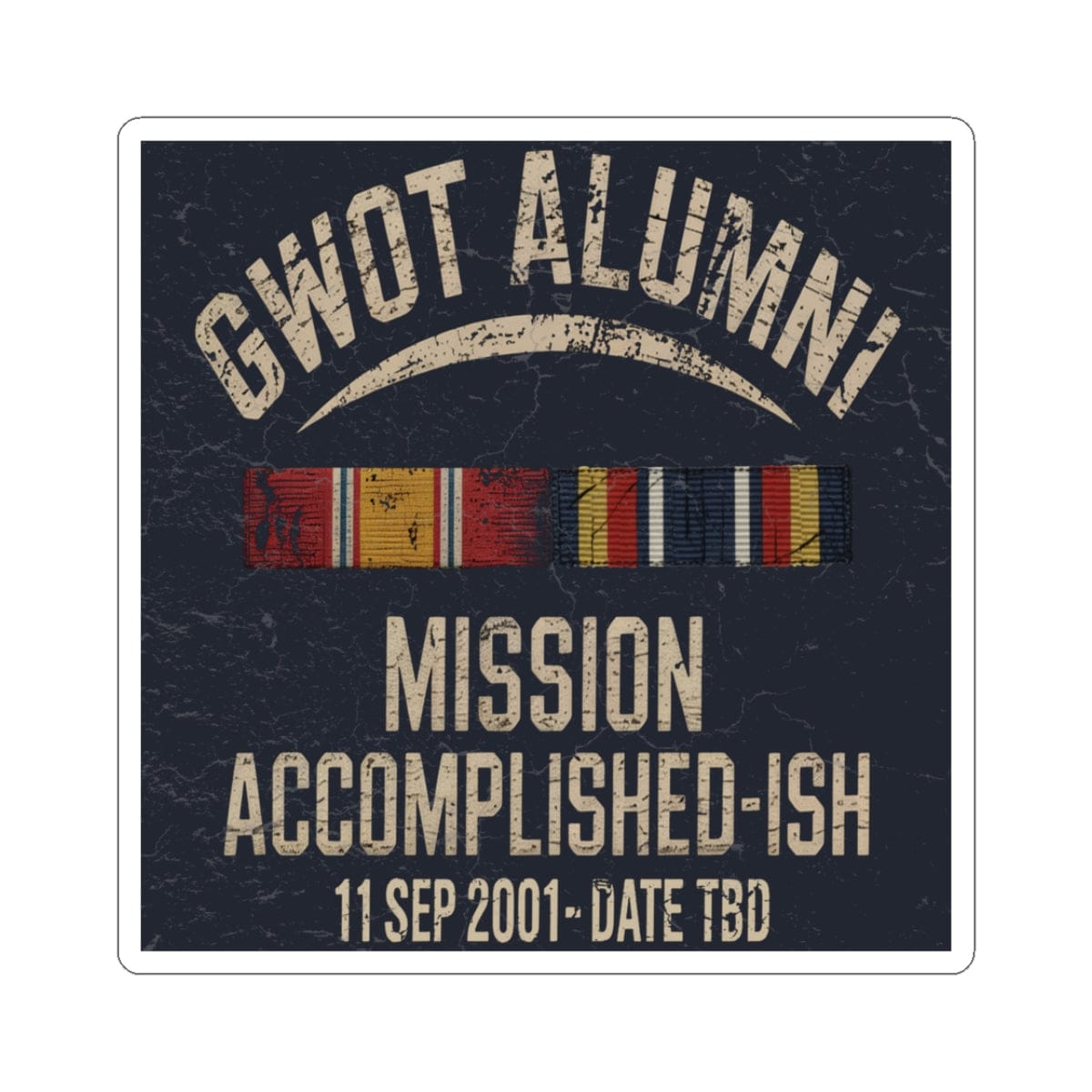 K-Factor Supply Co GWOT Alumni Sticker 3" × 3"