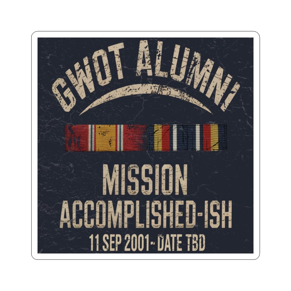 K-Factor Supply Co GWOT Alumni Sticker 6" × 6"