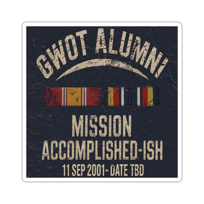 K-Factor Supply Co GWOT Alumni Sticker 6" × 6"