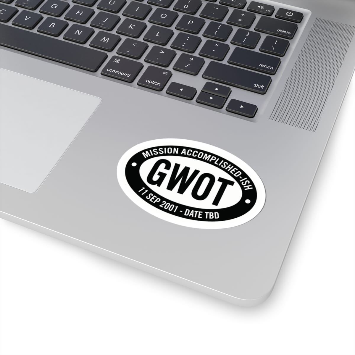 K-Factor Supply Co GWOT Mission Accomplished-ish Sticker