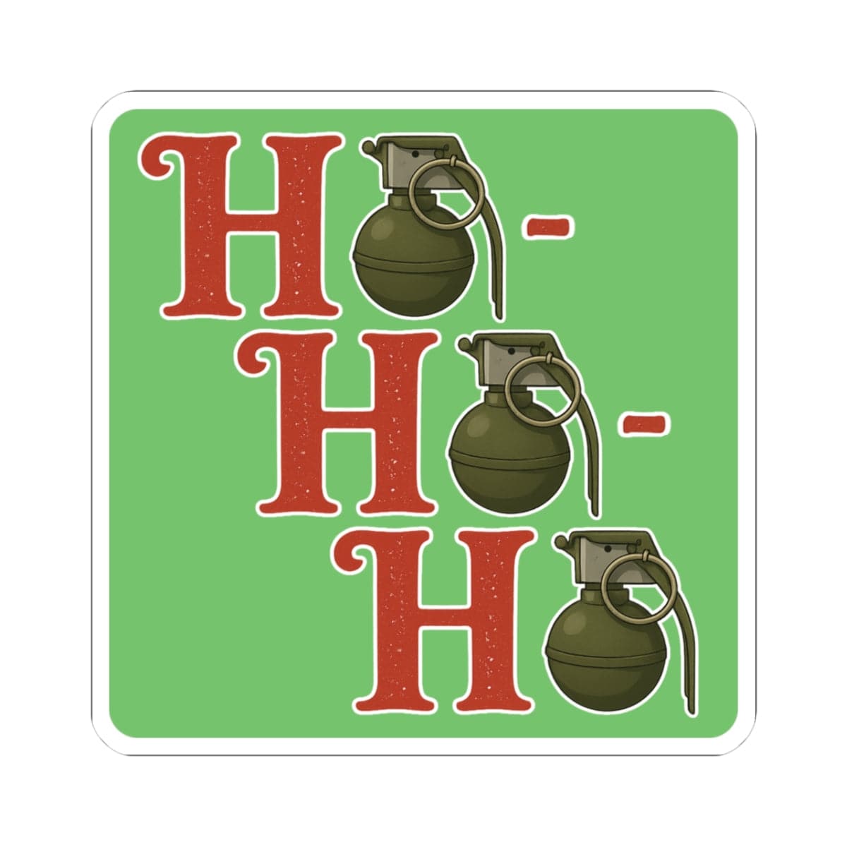 K-Factor Supply Co Ho-Ho-Ho Sticker 3" × 3"