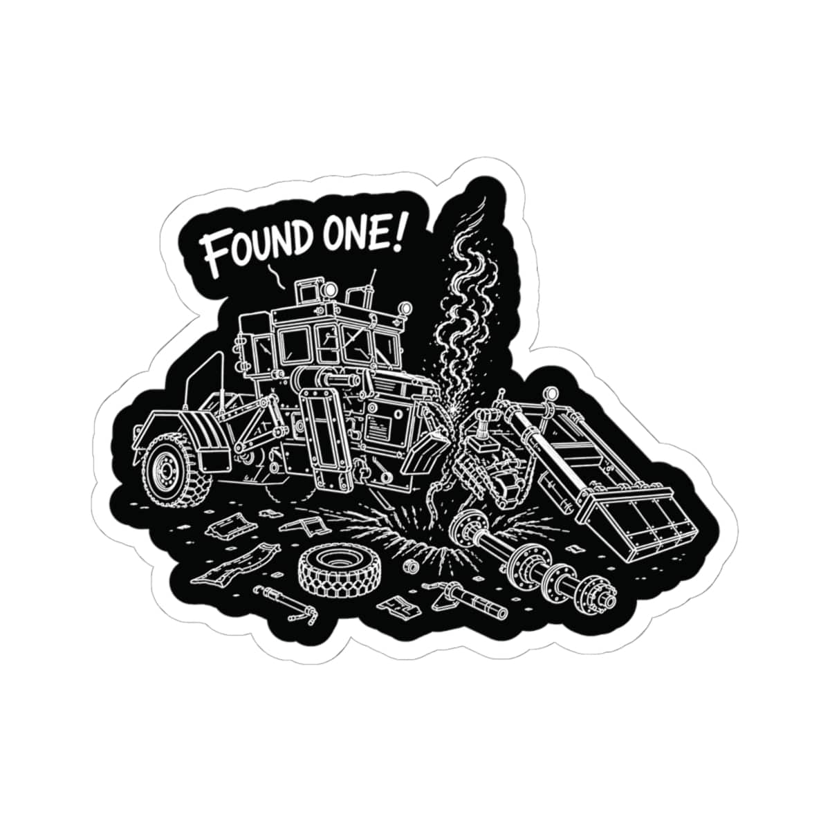 K-Factor Supply Co Husky - Found One! Sticker 6" × 6"