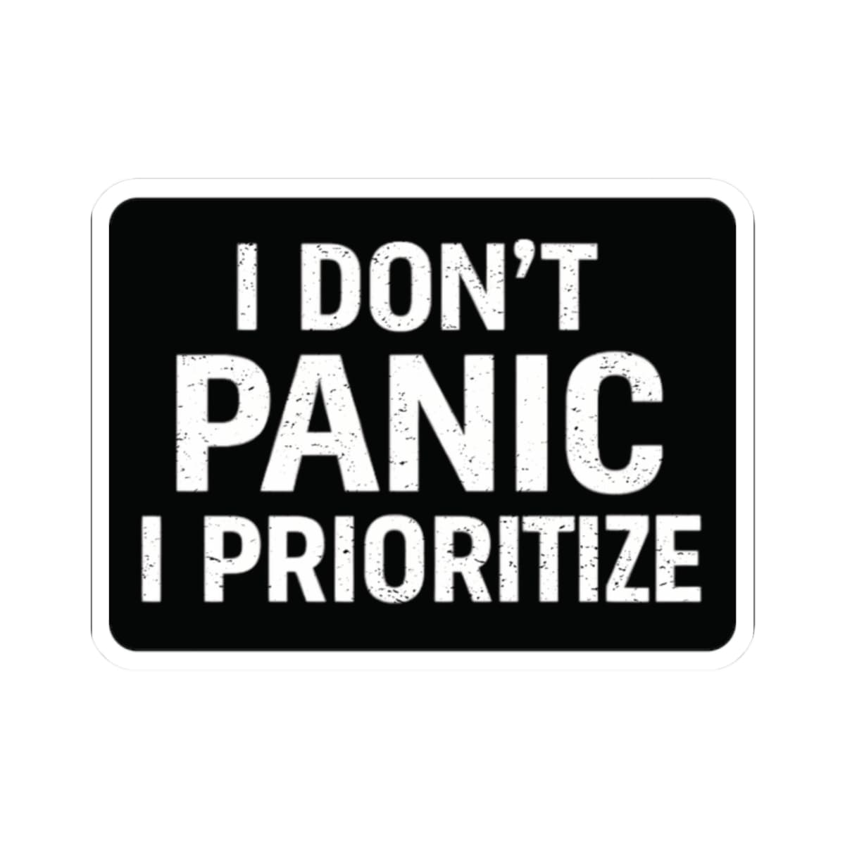 K-Factor Supply Co I Don't Panic Sticker 2" × 2"