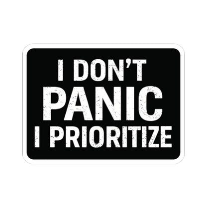 K-Factor Supply Co I Don't Panic Sticker 3" × 3"