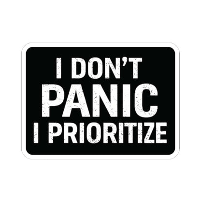 K-Factor Supply Co I Don't Panic Sticker 4" × 4"