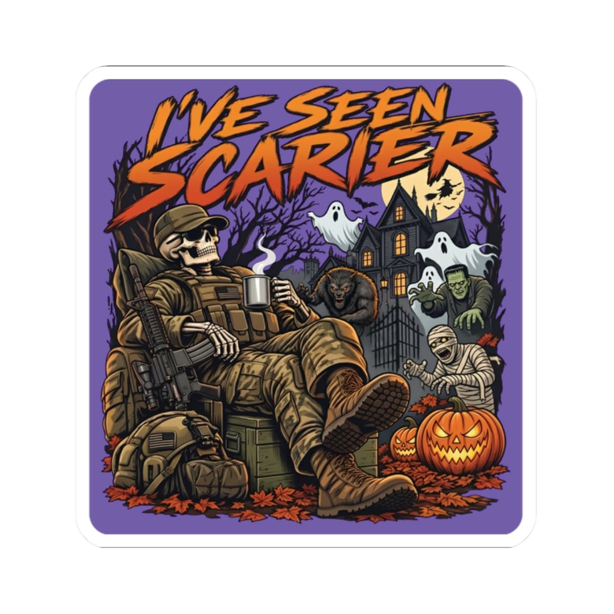 K-Factor Supply Co I've Seen Scarier Sticker 2" × 2"