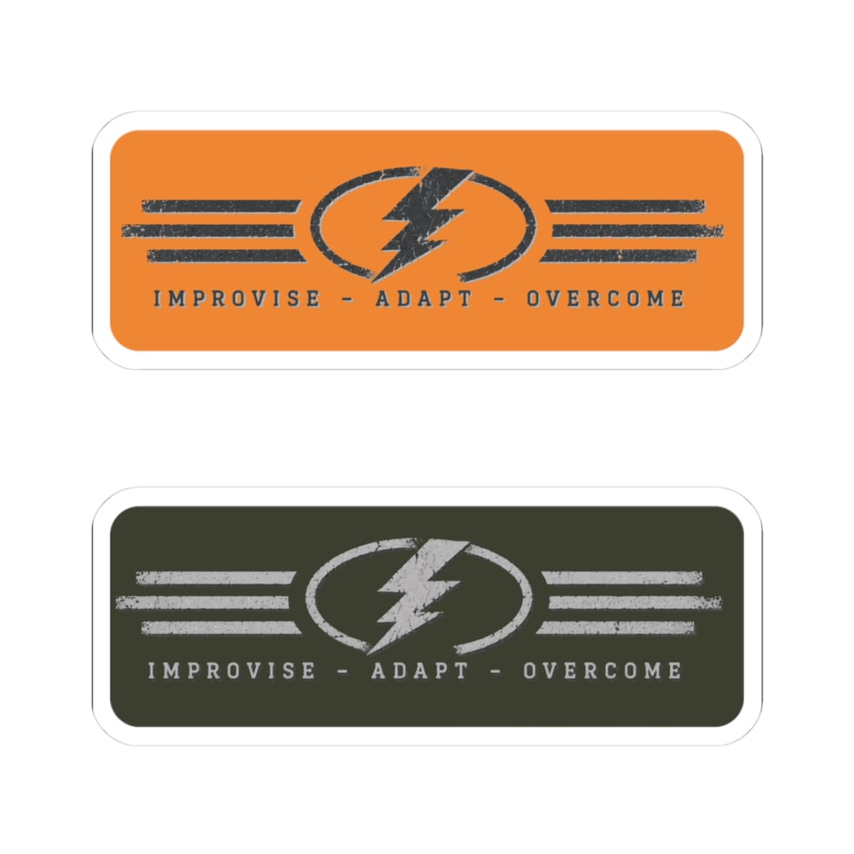 K-Factor Supply Co Improvise Adapt Overcome Mk 2 (2-pack) Sticker 3" × 3"
