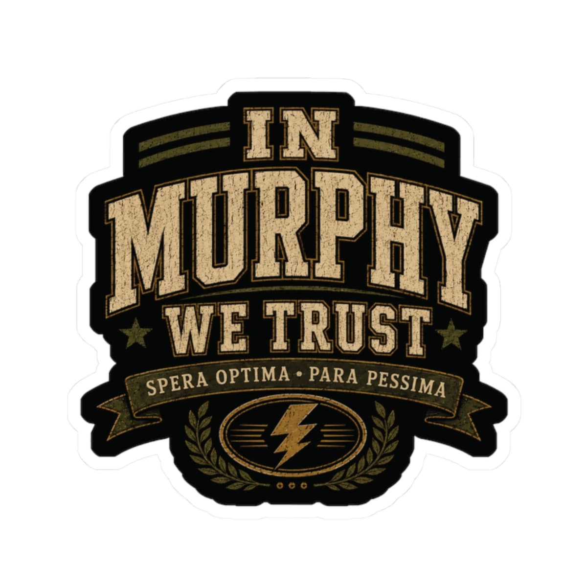 K-Factor Supply Co In Murphy We Trust Sticker 2" × 2"