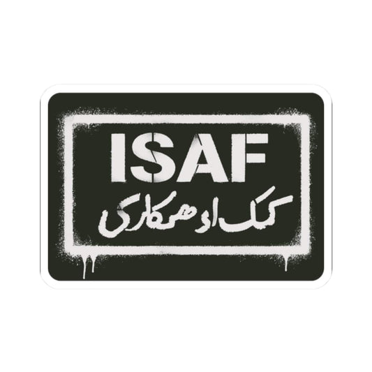 K-Factor Supply Co ISAF Stencil Sticker 2" × 2"